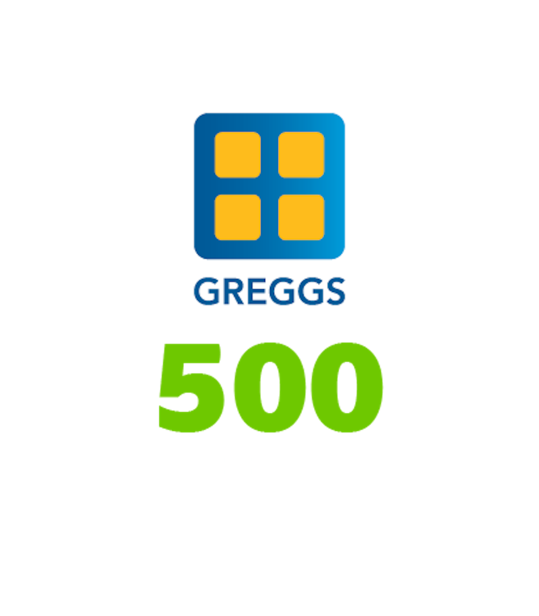500 Greggs vouchers